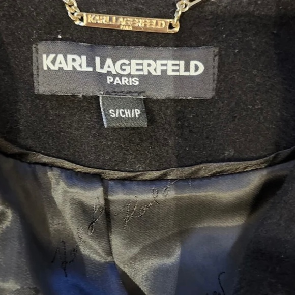 Karl Lagerfeld Military Wool Coat Size S - Picture 8 of 8